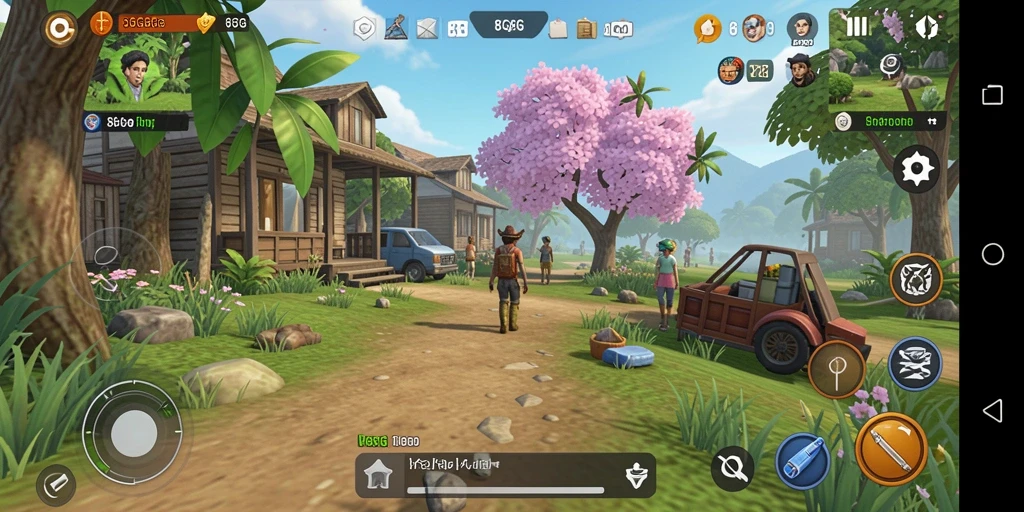 Tampilan gameplay <strong>8G8G</strong> dengan interaksi sosial yang menyenangkan.