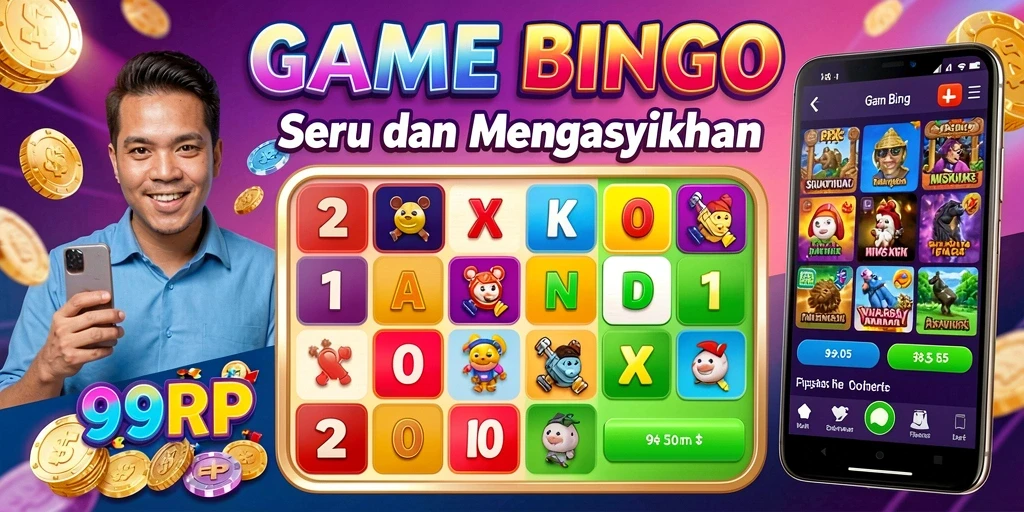 Tampilan gameplay seru dalam aplikasi Bingo 99RP.