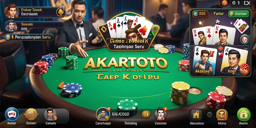Gameplay seru AKARTOTO dengan grafis yang menawan.