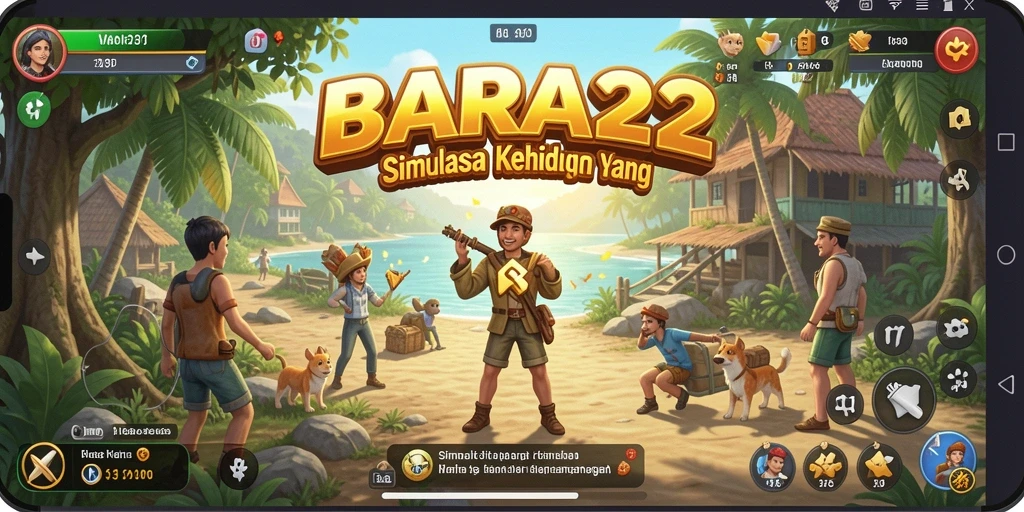 Screenshot BARA22 menampilkan gameplay simulasi kehidupan yang menarik.