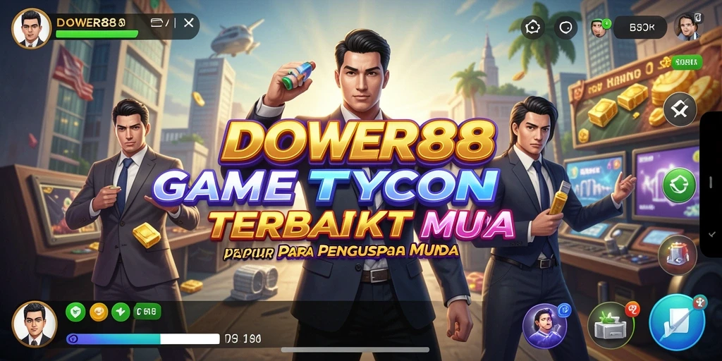 Tangkapan layar DOWER88 menampilkan antarmuka bisnis yang menarik dan dinamis.