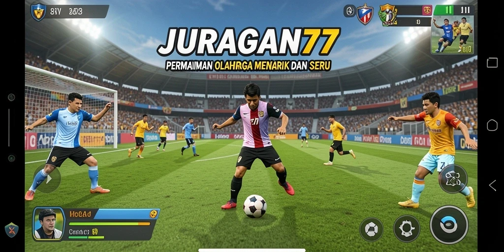 Tampilan gameplay seru dan penuh aksi dari JURAGAN77.