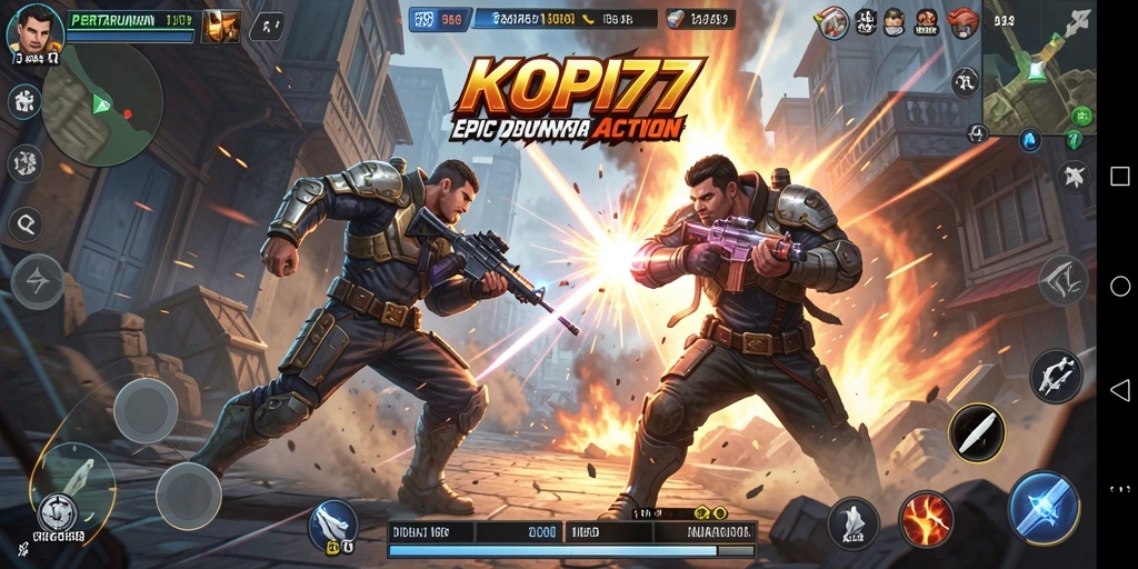 Tampilan gameplay KOPI77 yang penuh aksi dan seru.
