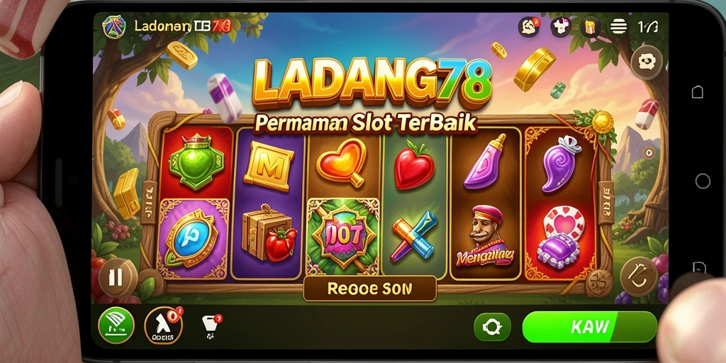 Tampilan gameplay menarik dari LADANG78 dalam permainan Slot.