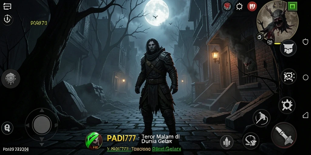Menampilkan gameplay menakutkan dari PADI777 dengan nuansa horror mendalam.