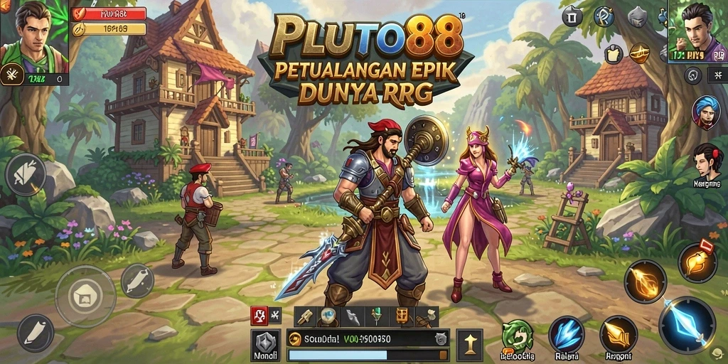 Gameplay seru dan grafis indah dalam PLUTO88.
