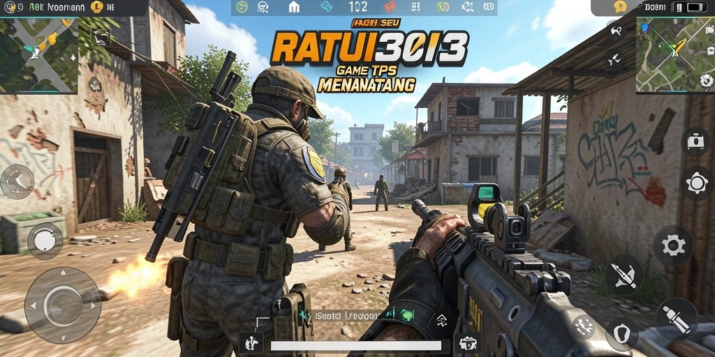Tampilan menarik dari gameplay RATU303 dalam aksi tembak-menembak.