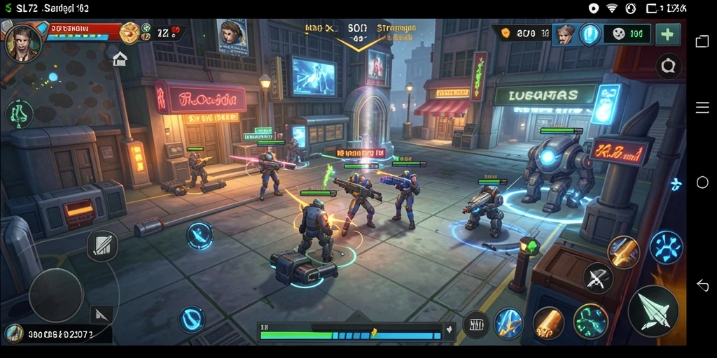 Screenshot dari gameplay SL72 yang menunjukkan strategi dalam aksi.
