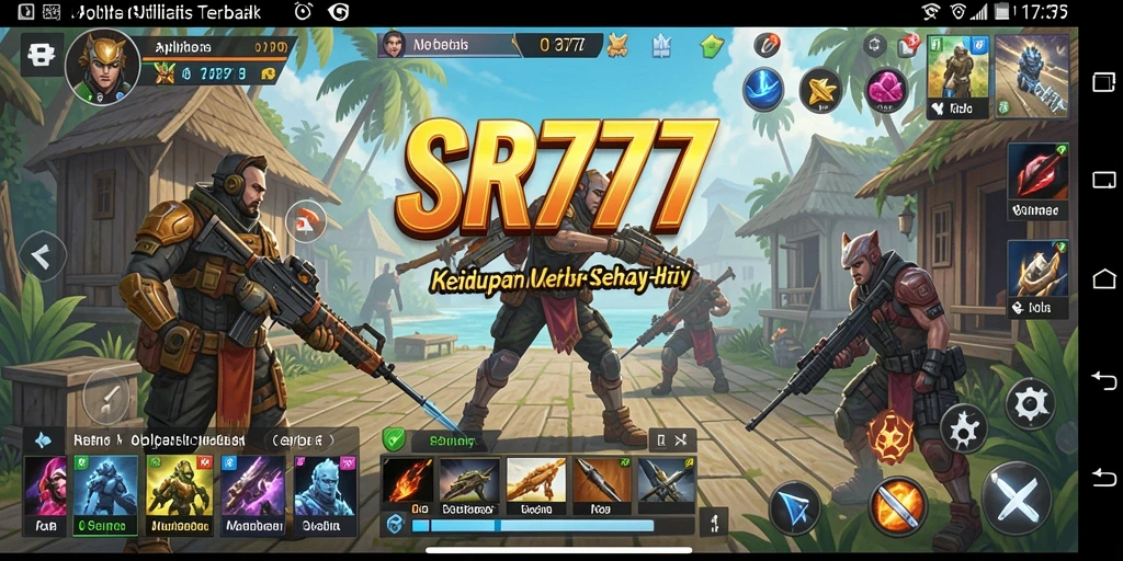 Screenshot SR777 menampilkan tampilan antarmuka pengguna yang sederhana dan fungsional.