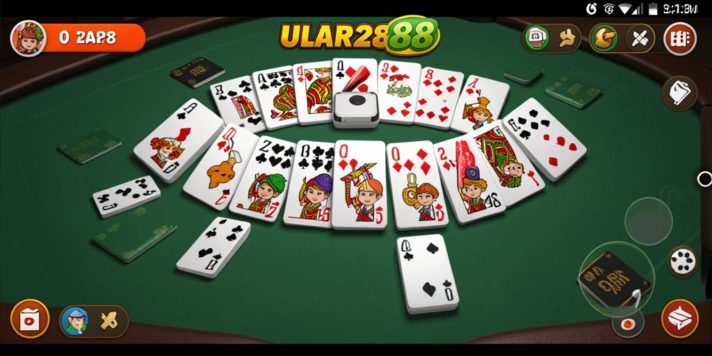 Tampilan gameplay domino yang menarik di ULAR288.