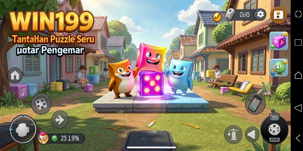 Screenshot gameplay WIN199 yang menampilkan tantangan puzzle seru.