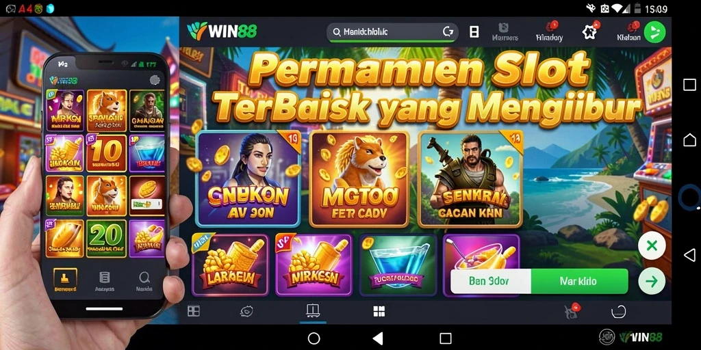 Screenshot gameplay WIN88 dengan tema slot yang menarik.